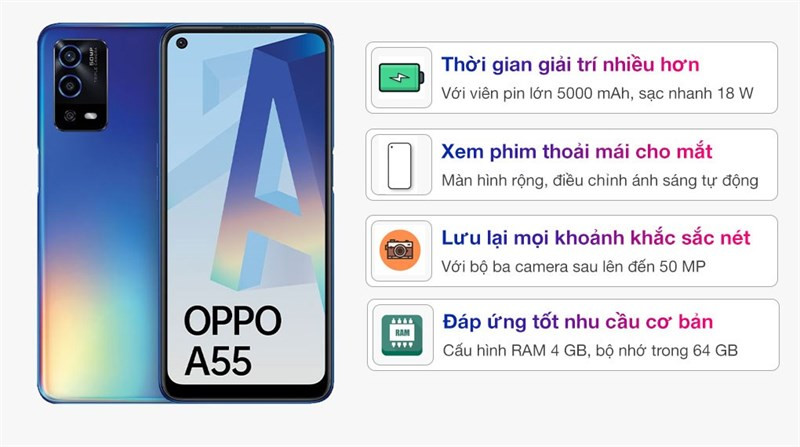 Thiết kế OPPO A55