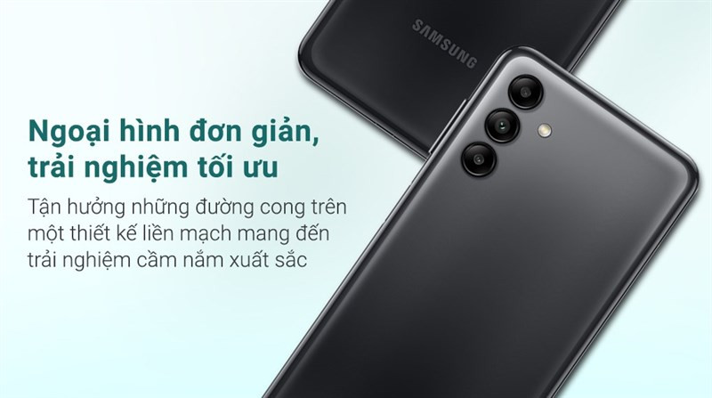 Thiết kế thời thượng của Samsung Galaxy A04s