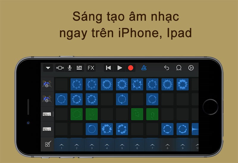 Thỏa sức sáng tạo âm thanh ngay trên ứng dụng GarageBand