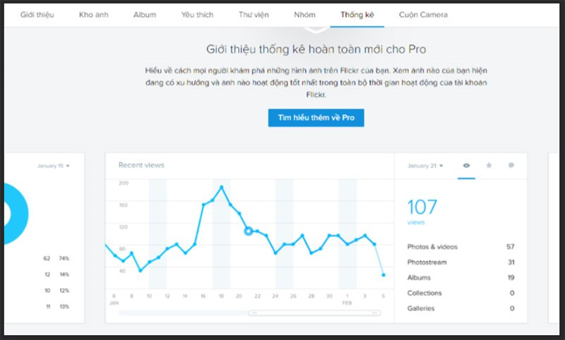 Thống kê trong Flickr