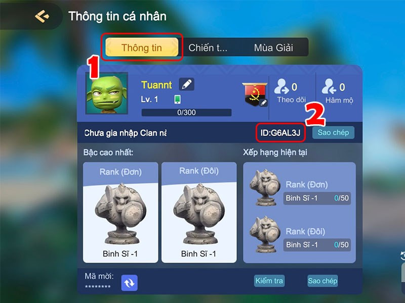 Tìm ID nhân vật Auto Chess VNG