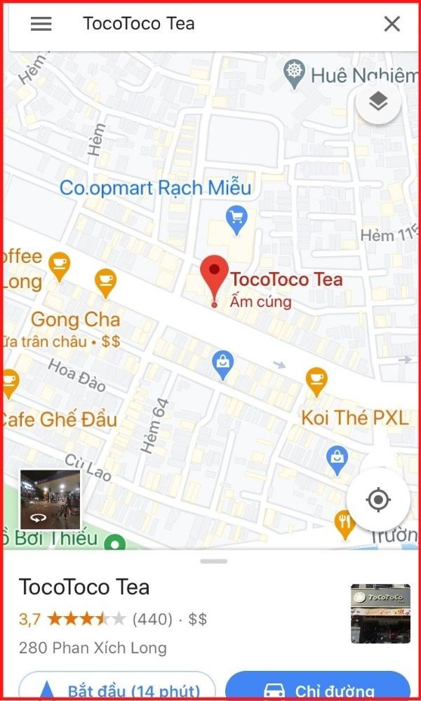 Tìm kiếm địa điểm trên Google Maps điện thoại