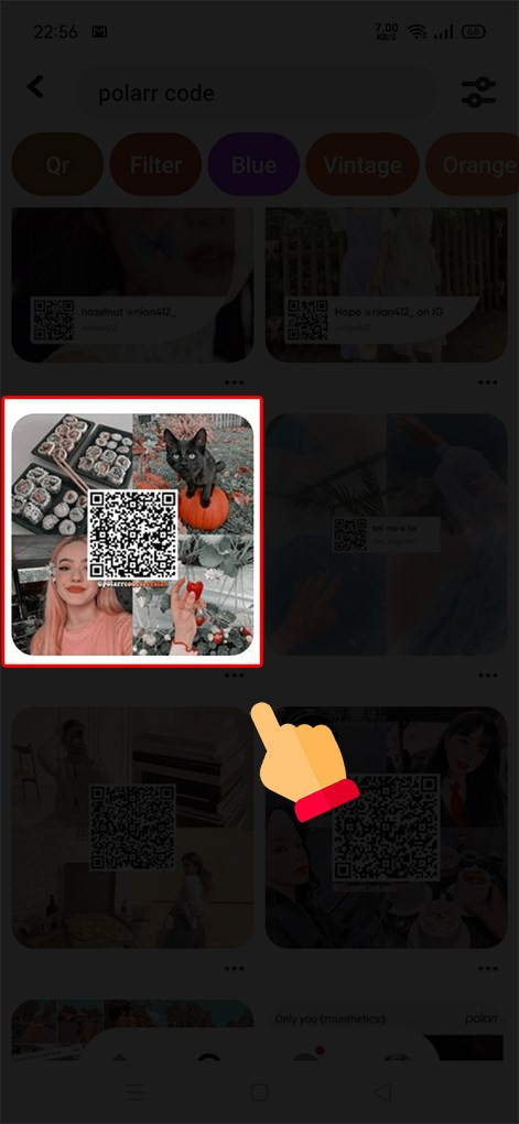 Tìm kiếm mã code Polarr trên Pinterest
