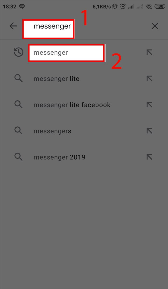 Tìm kiếm Messenger