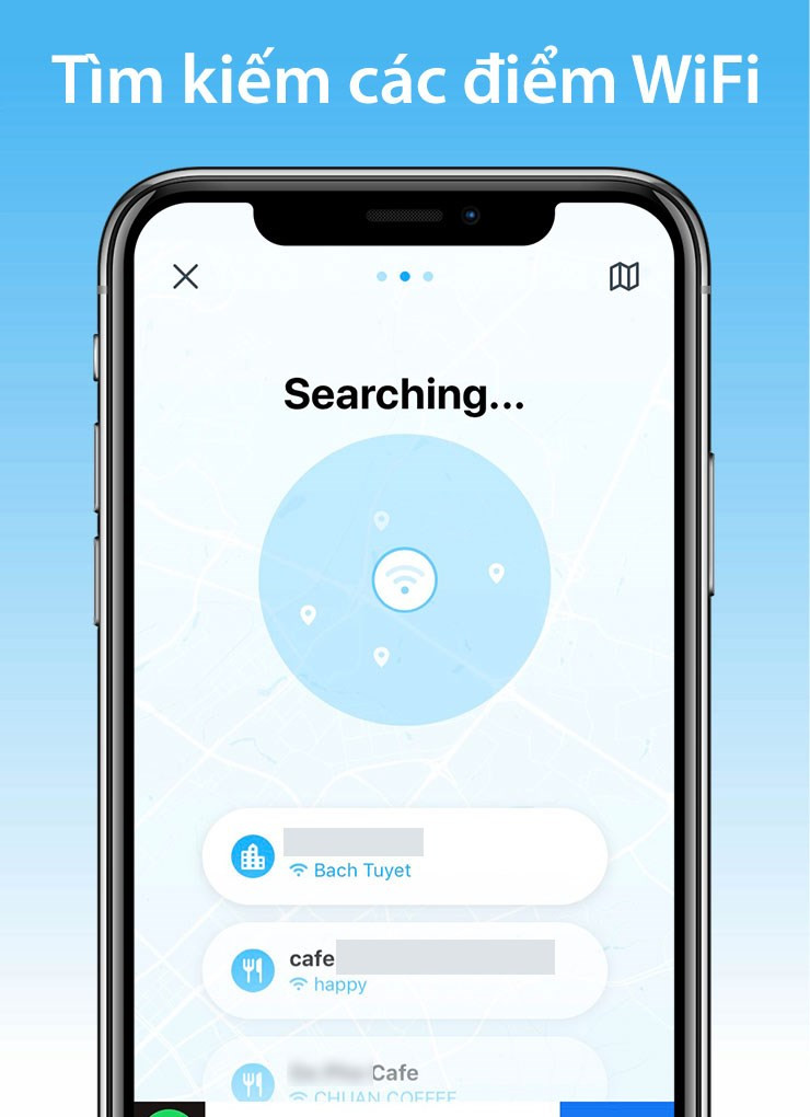 Tìm kiếm các wifi nhanh chóng