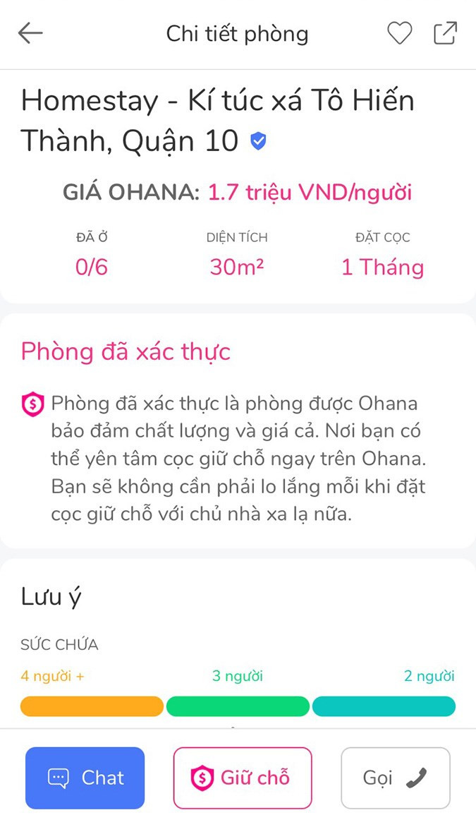 T&iacute;nh năng giữ chỗ tiện lợi 