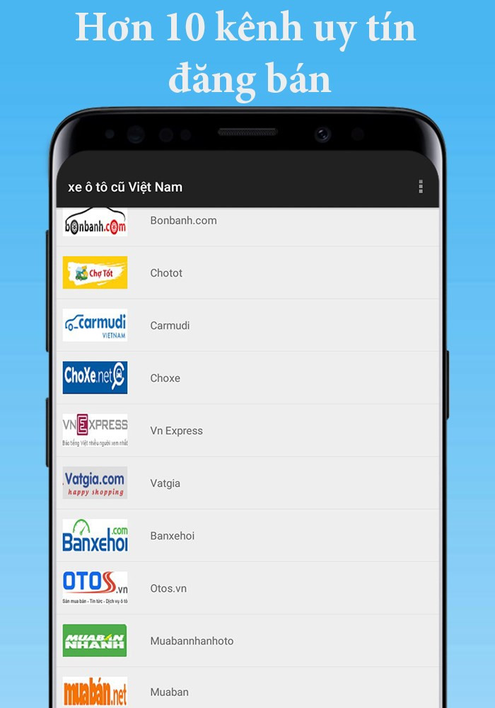Tổng hợp nhiều kênh mua bán xe ô tô cũ