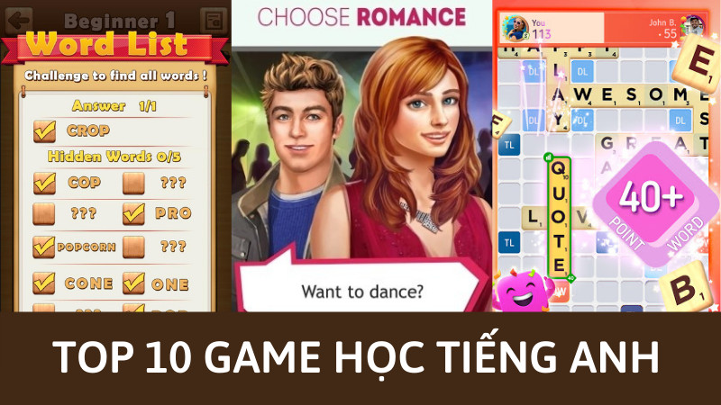 Top 10 game học tiếng anh hay nhất trên điện thoại