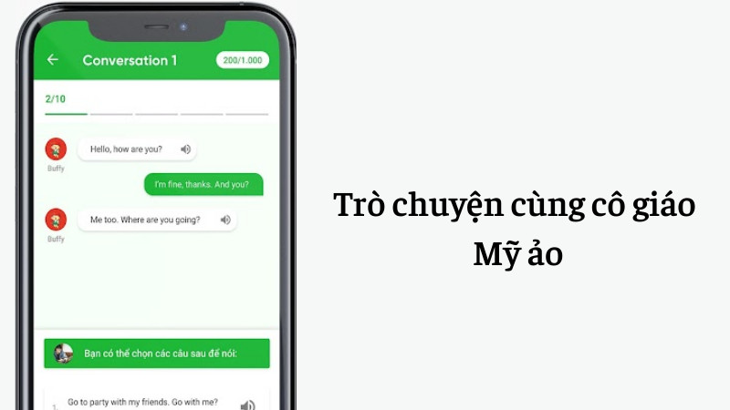 Tr&ograve; chuyện n&acirc;ng cao kỹ năng tiếng Anh c&ugrave;ng c&ocirc; gi&aacute;o Mỹ ảo