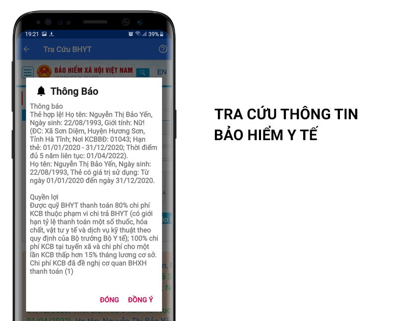  Tra cứu th&ocirc;ng tin BHYT 