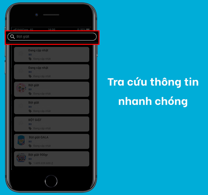 Tra cứu thông tin sản phẩm trên Barcode Việt