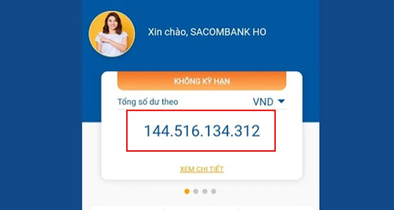 Tra cứu thông tin số dư tài khoản của bạn