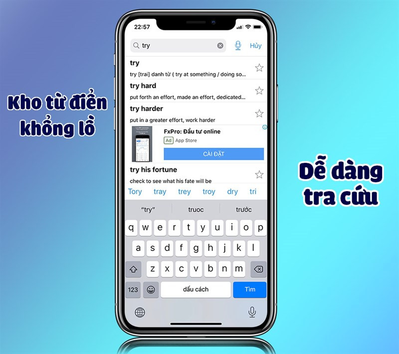 Tra cứu từ vựng trên Dict Box