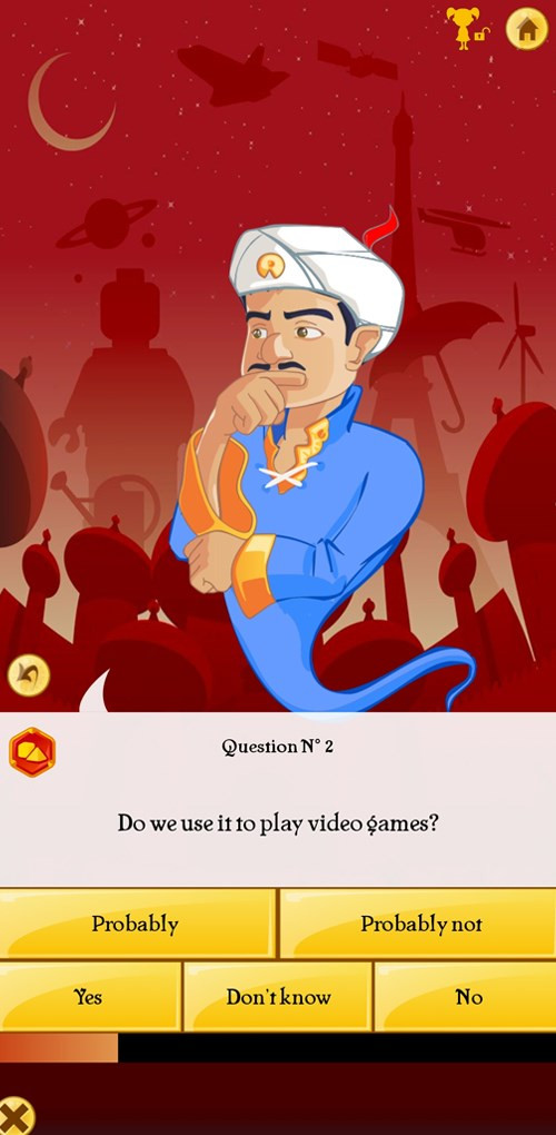 Trả lời câu hỏi của Akinator