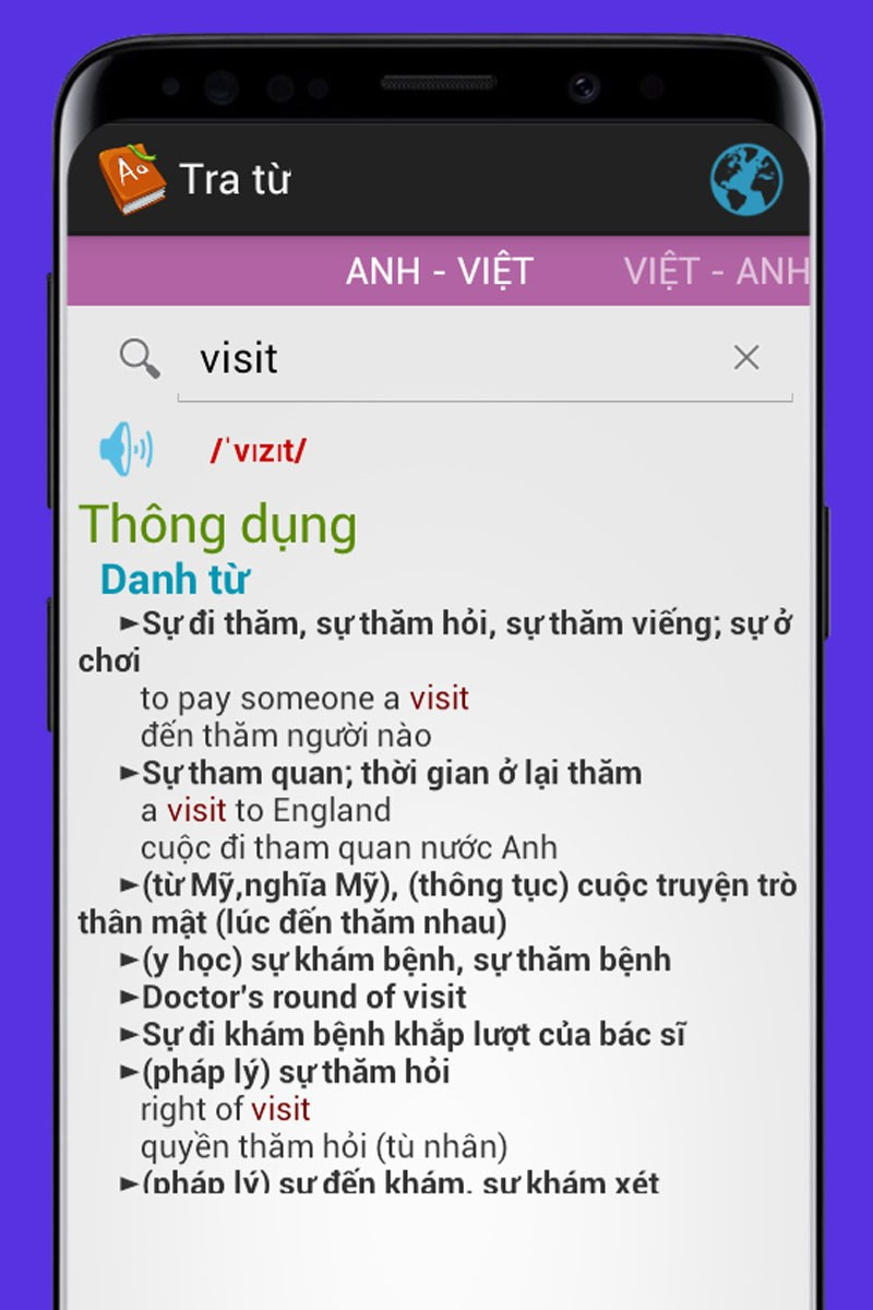 Tra từ điển nhanh chóng