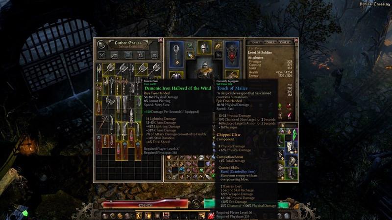 Trang bị trong Grim Dawn