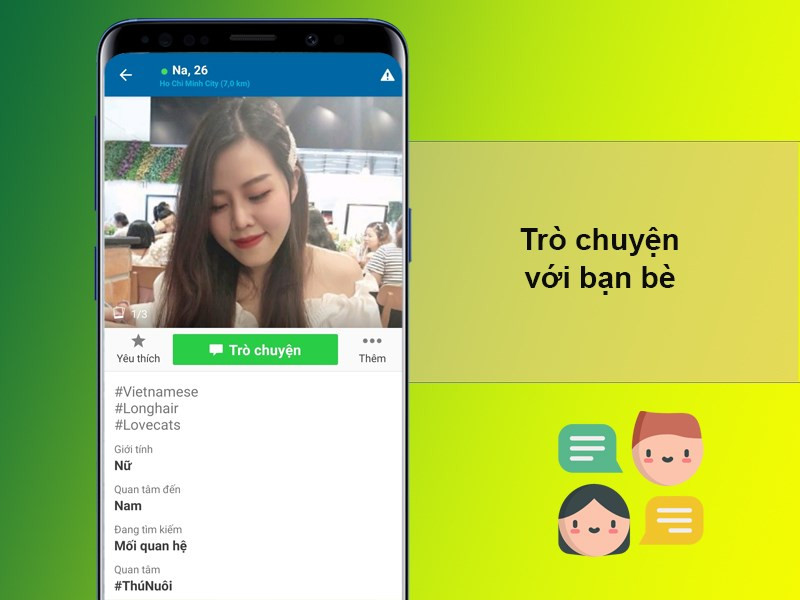 Trò chuyện cùng bạn bè trên SKOUT