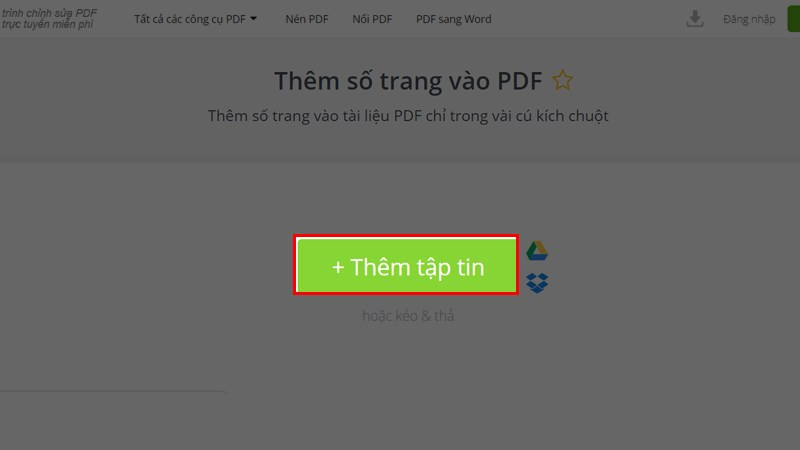 Truy cập PDF Candy