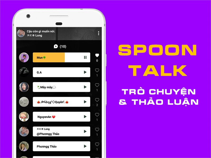 Tương t&aacute;c trực tiếp bằng &acirc;m thanh với SPOON TALK