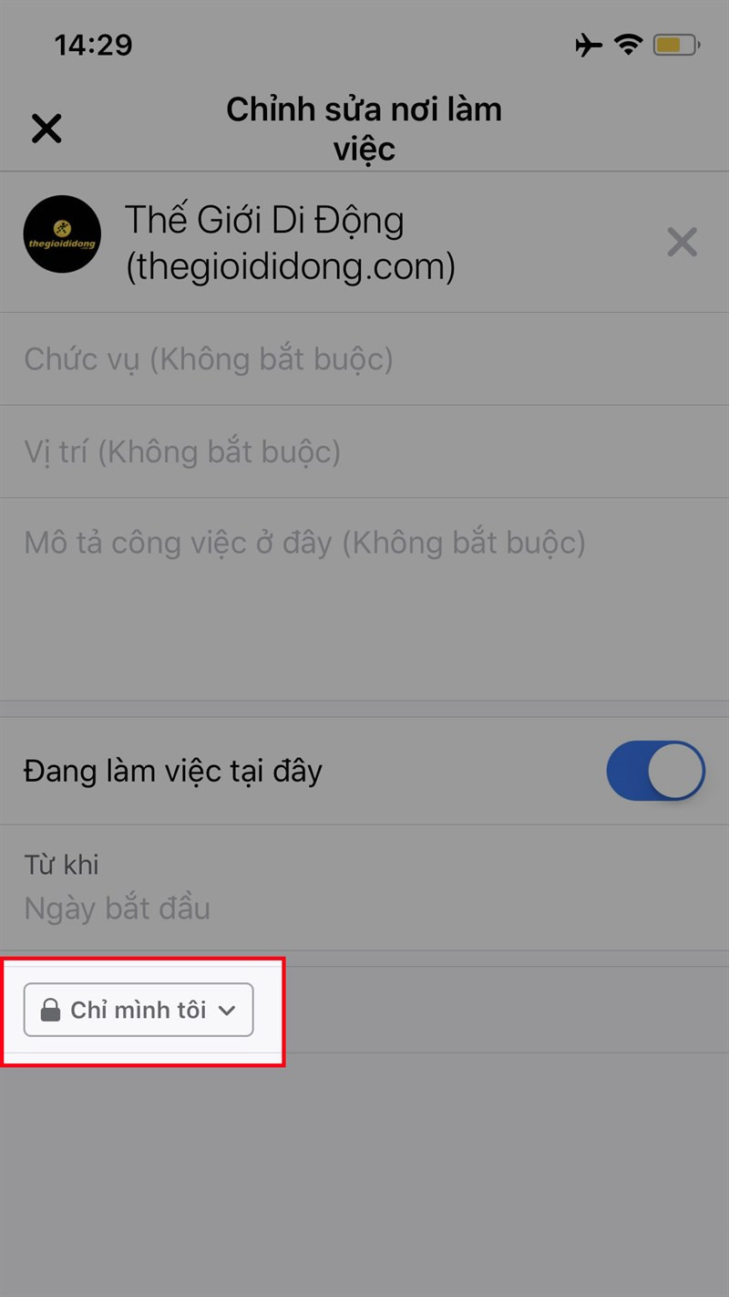 Tùy chỉnh quyền riêng tư