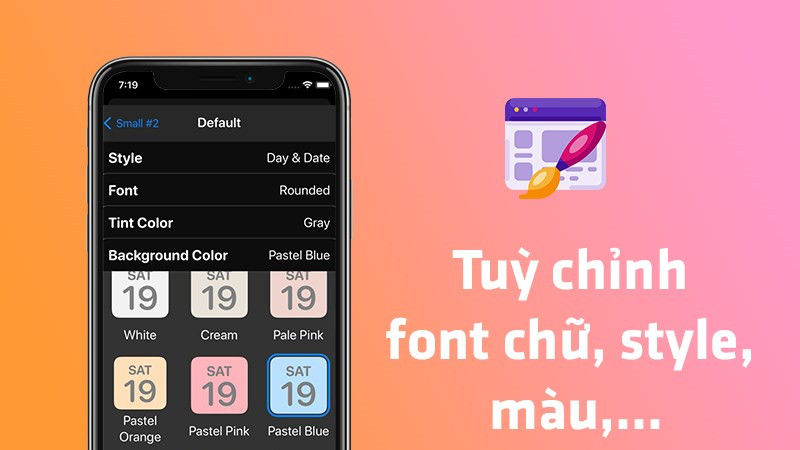 Tùy chỉnh Widget theo phong cách riêng