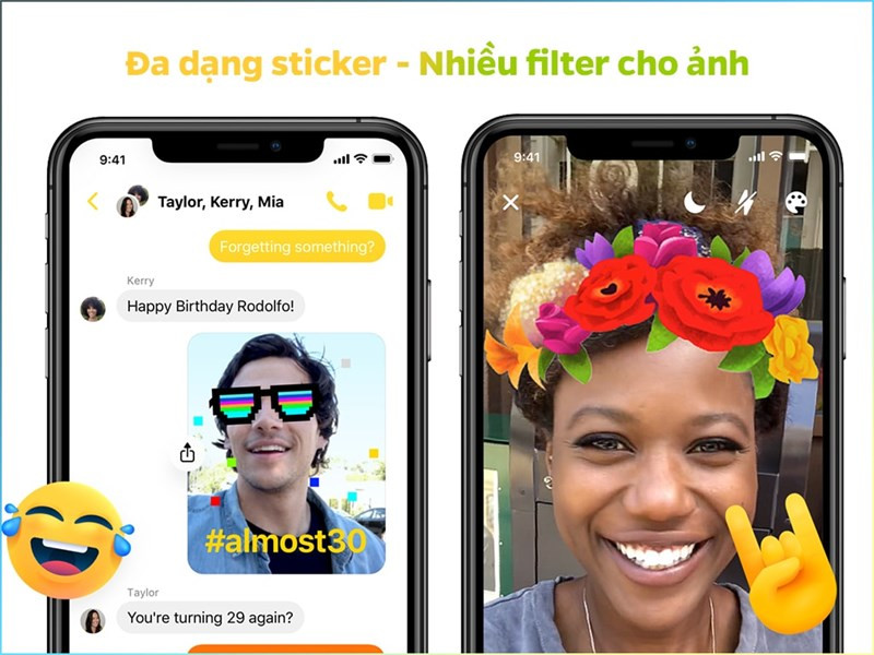 Ứng dụng Facebook Messenger với sticker đa dạng