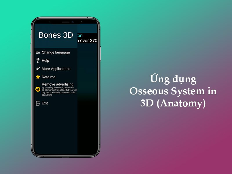 Ứng dụng Osseous System in 3D (Anatomy)