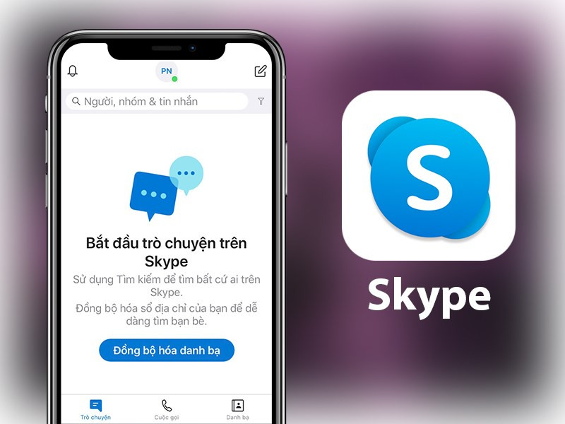 Ứng dụng Skype trên điện thoại