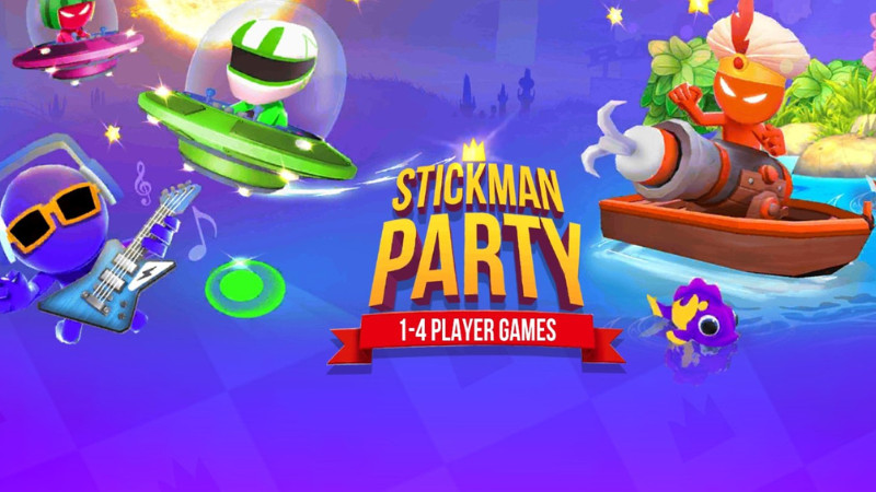 Ứng dụng Stickman Party: 1 2 3 4 