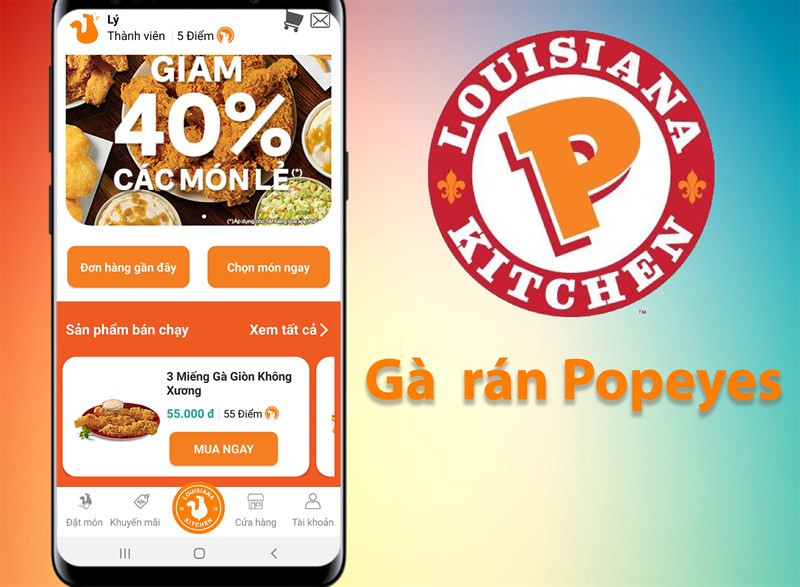 Đặt Gà Rán Popeyes Dễ Dàng Với Ứng Dụng Mobile Chính Chủ