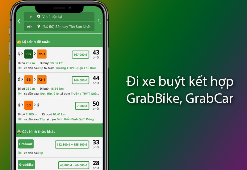 Ưu đãi kết hợp Go!Bus và Grab