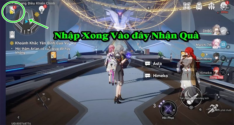 Vào game nhận thưởng