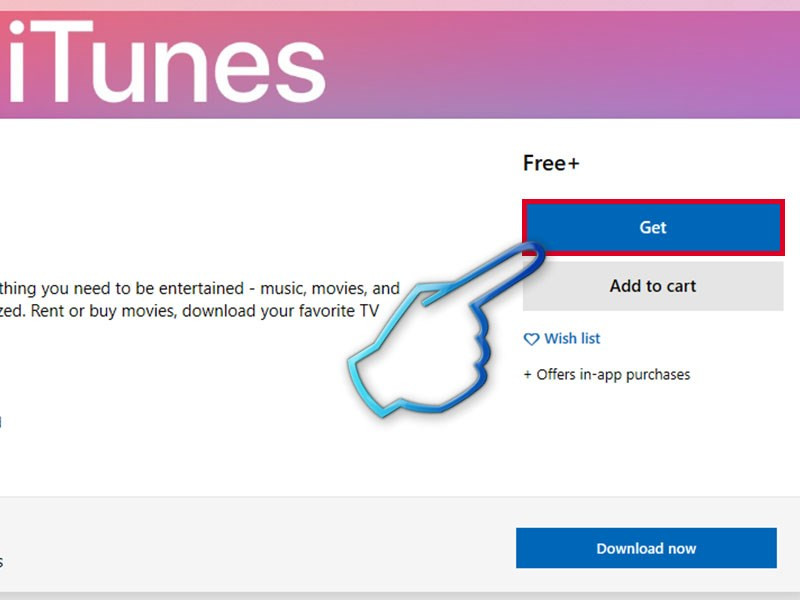 Vào Microsoft Store để tải iTunes