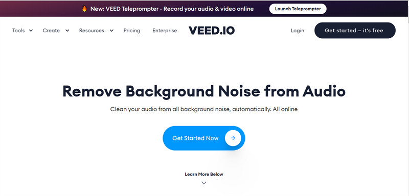 veed.io - Loại bỏ tạp âm nền cho video và audio