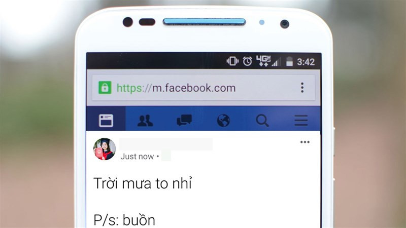 Ví dụ sử dụng P/S trên Facebook