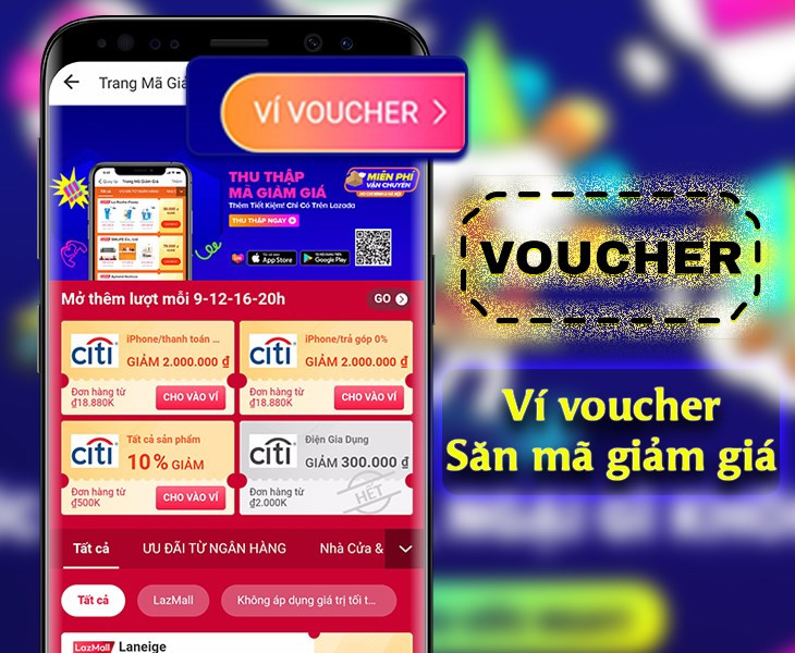 Ví Voucher trên Lazada