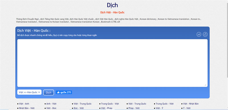vietnamese-translation.com - Dịch tiếng Hàn online