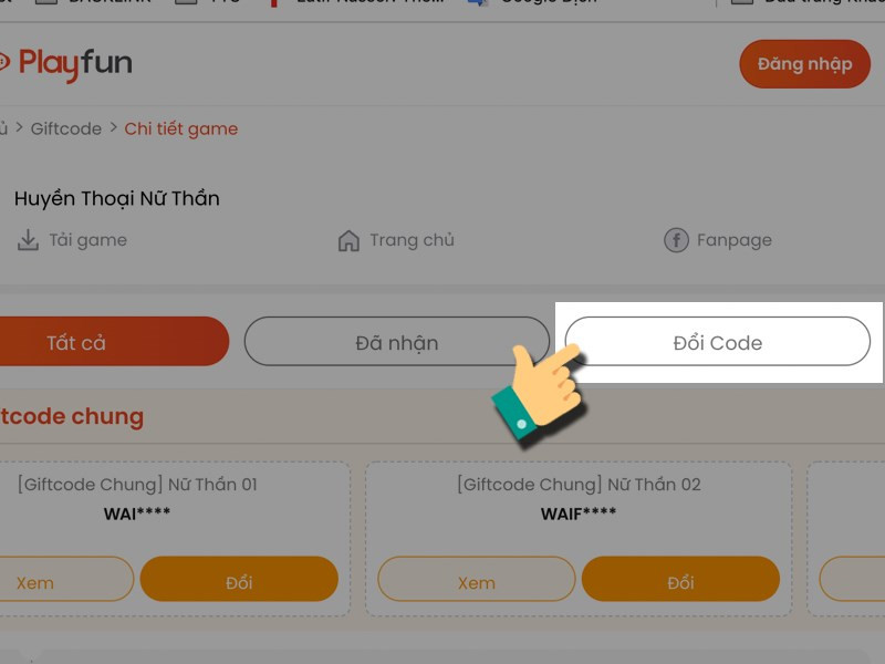 V&agrave;o đổi code