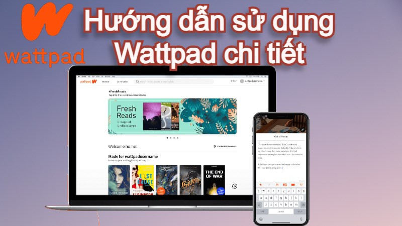 Wattpad trên điện thoại