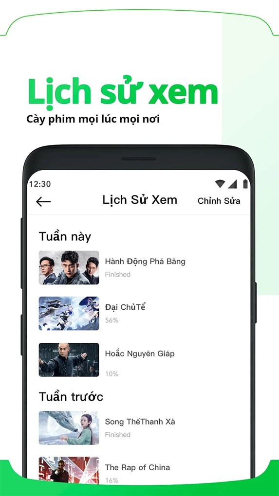 Xem lại lịch sử xem trên ứng dụng iQIYI-Movies, Dramas & Shows