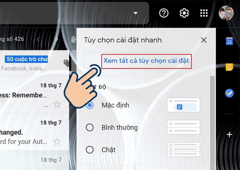 Xem tất cả tùy chọn