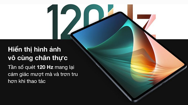 Xiaomi Pad 5 với màn hình 120Hz