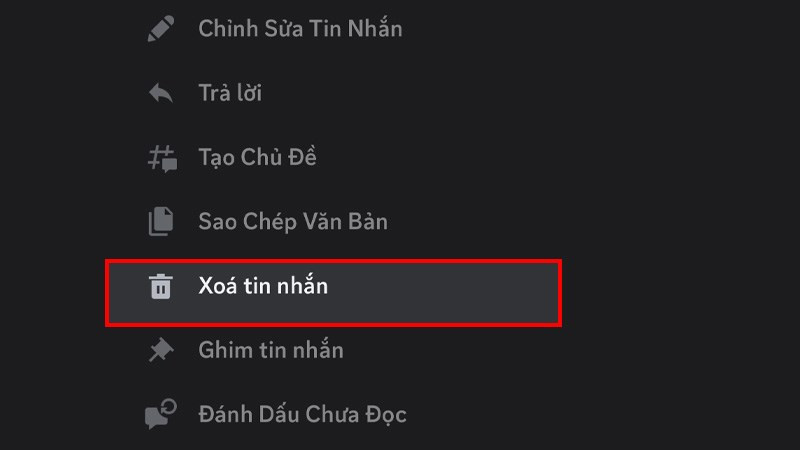 Xóa tin nhắn Discord trên điện thoại bước 3