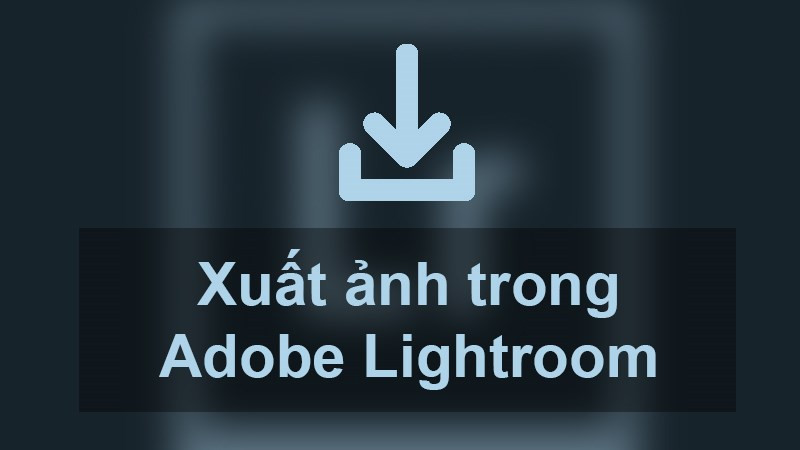 Xuất ảnh Lightroom trên điện thoại