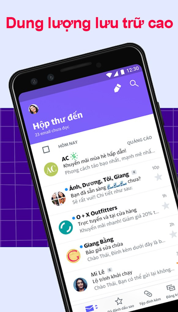 Yahoo Mail có dung lượng lưu trữ đến 1000GB