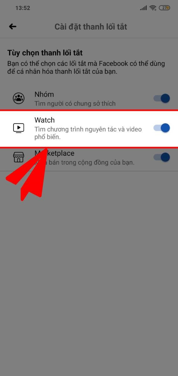 Khắc Phục Lỗi Mất Nút Watch Facebook Trên Điện Thoại