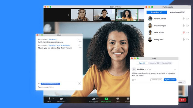 Zoom Webinar có nhiều tính năng vượt trội