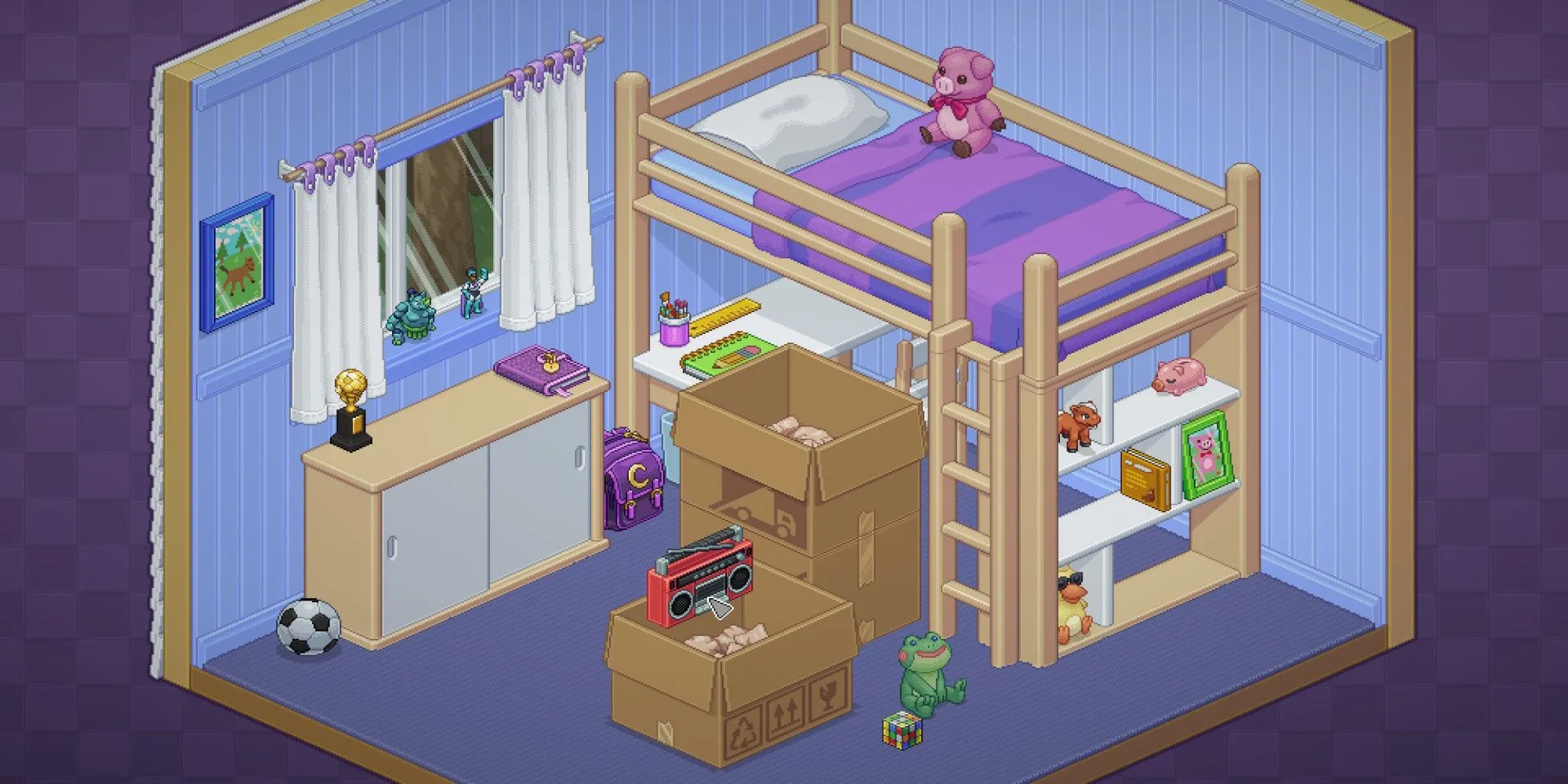 A room in Unpacking.