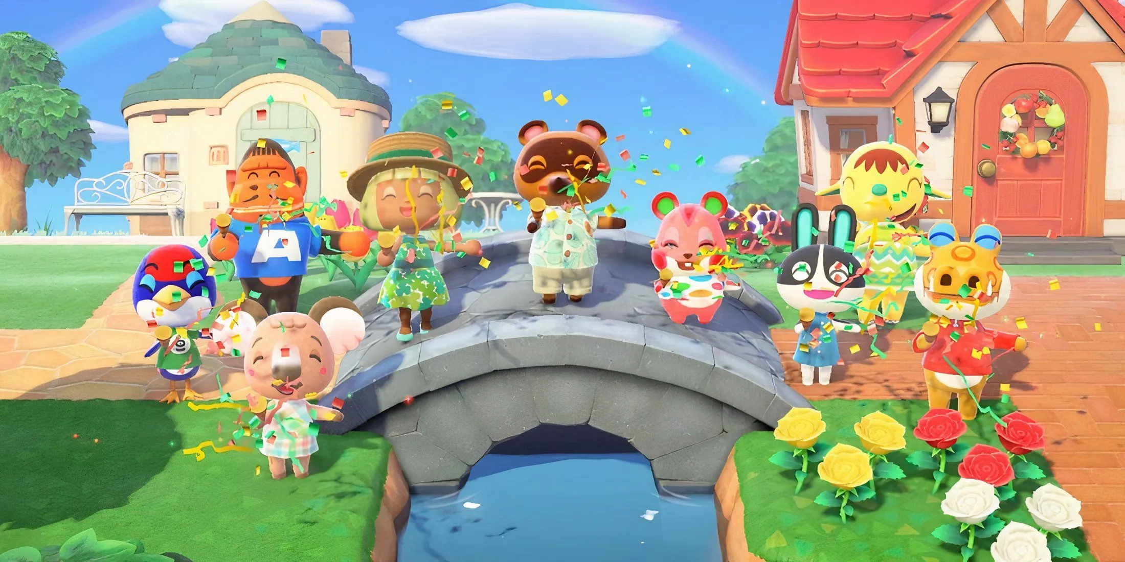animal crossing new horizons bridge party