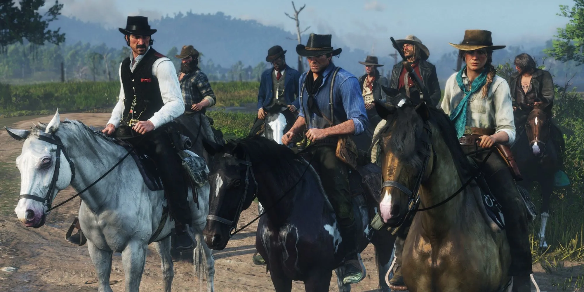 Arthur Morgan và băng đảng Van Der Linde trong Red Dead Redemption 2 với các nhân vật có chiều sâu